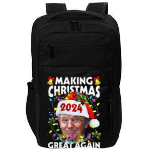 Making Christmas Great Again 2024 Trump Victory Lights Impact Tech Backpack