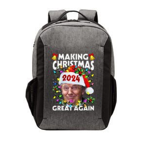 Making Christmas Great Again 2024 Trump Victory Lights Vector Backpack