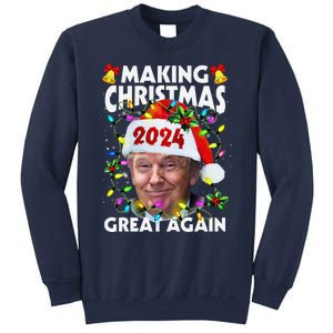 Making Christmas Great Again 2024 Trump Victory Lights Sweatshirt