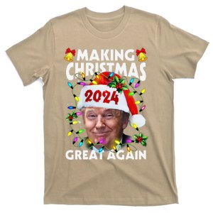 Making Christmas Great Again 2024 Trump Victory Lights T-Shirt