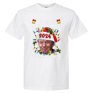 Making Christmas Great Again 2024 Trump Victory Lights Garment-Dyed Heavyweight T-Shirt