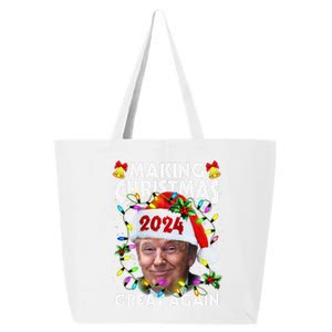 Making Christmas Great Again 2024 Trump Victory Lights 25L Jumbo Tote