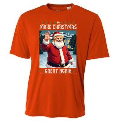 Make Christmas Great Again Trump Ugly Christmas Cool Gift Cooling Performance Crew T-Shirt