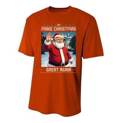 Make Christmas Great Again Trump Ugly Christmas Cool Gift Performance Sprint T-Shirt