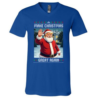 Make Christmas Great Again Trump Ugly Christmas Cool Gift V-Neck T-Shirt