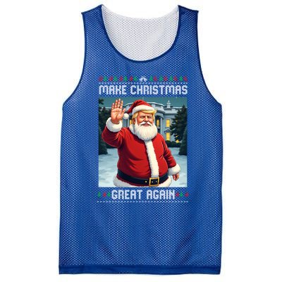 Make Christmas Great Again Trump Ugly Christmas Cool Gift Mesh Reversible Basketball Jersey Tank