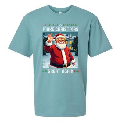 Make Christmas Great Again Trump Ugly Christmas Cool Gift Sueded Cloud Jersey T-Shirt