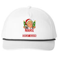 Make Christmas Great Again Funny Trump Ugly Christmas Snapback Five-Panel Rope Hat