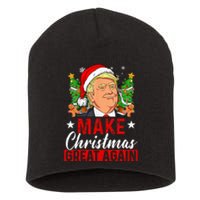 Make Christmas Great Again Funny Trump Ugly Christmas Short Acrylic Beanie