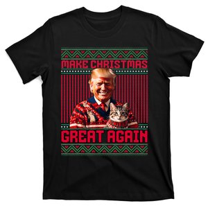 Make Christmas Great Again Xmas Funny Trump Pajamas Ugly T-Shirt