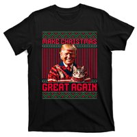 Make Christmas Great Again Xmas Funny Trump Pajamas Ugly T-Shirt