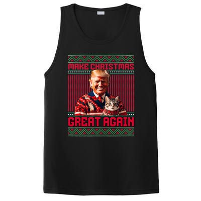 Make Christmas Great Again Xmas Funny Trump Pajamas Ugly PosiCharge Competitor Tank