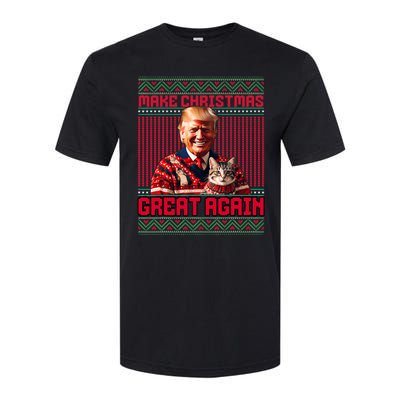 Make Christmas Great Again Xmas Funny Trump Pajamas Ugly Softstyle CVC T-Shirt