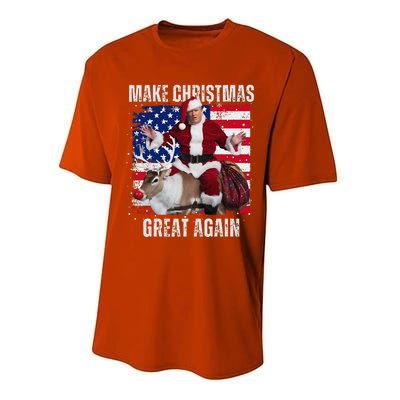 Make Christmas Great Again Trump Pajamas Ugly (16) Performance Sprint T-Shirt