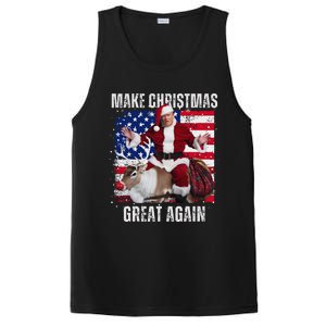 Make Christmas Great Again Trump Pajamas Ugly (16) PosiCharge Competitor Tank