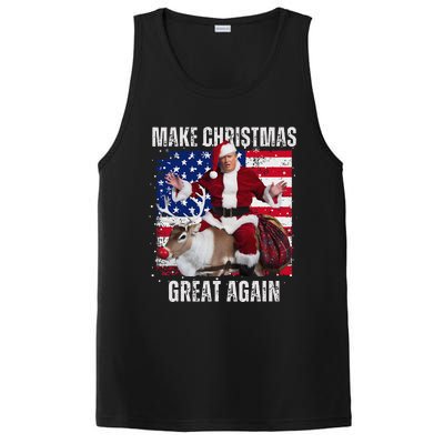 Make Christmas Great Again Trump Pajamas Ugly (16) PosiCharge Competitor Tank