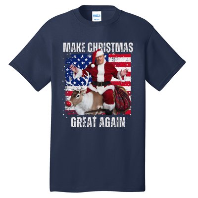 Make Christmas Great Again Trump Pajamas Ugly (16) Tall T-Shirt