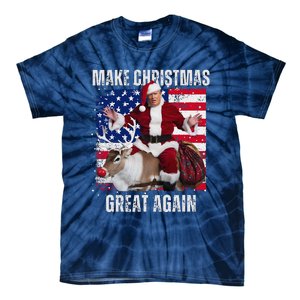 Make Christmas Great Again Trump Pajamas Ugly (16) Tie-Dye T-Shirt