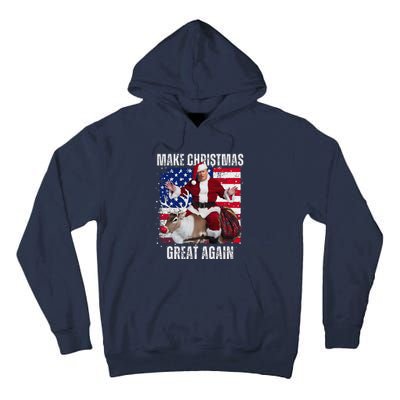 Make Christmas Great Again Trump Pajamas Ugly (16) Tall Hoodie