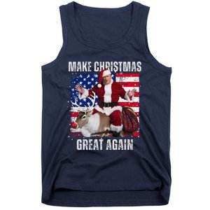 Make Christmas Great Again Trump Pajamas Ugly (16) Tank Top