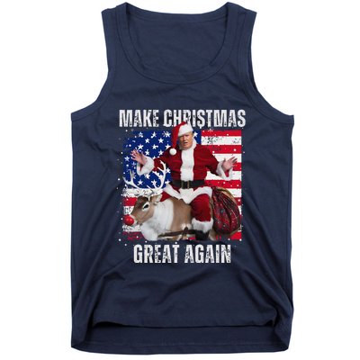 Make Christmas Great Again Trump Pajamas Ugly (16) Tank Top