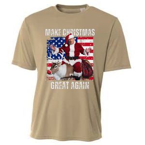 Make Christmas Great Again Trump Pajamas Ugly (16) Cooling Performance Crew T-Shirt