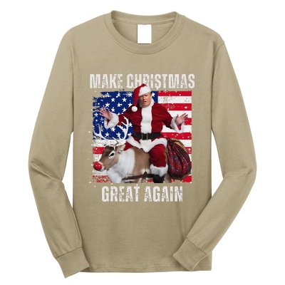 Make Christmas Great Again Trump Pajamas Ugly (16) Long Sleeve Shirt