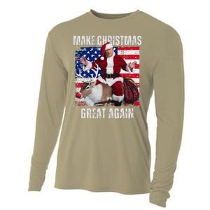 Make Christmas Great Again Trump Pajamas Ugly (16) Cooling Performance Long Sleeve Crew