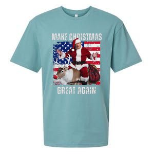 Make Christmas Great Again Trump Pajamas Ugly (16) Sueded Cloud Jersey T-Shirt