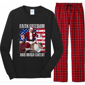 Make Christmas Great Again Trump Pajamas Ugly (7) Long Sleeve Pajama Set