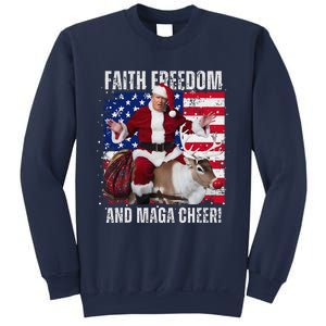 Make Christmas Great Again Trump Pajamas Ugly (7) Sweatshirt