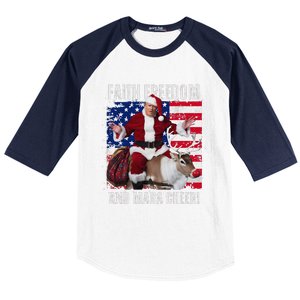 Make Christmas Great Again Trump Pajamas Ugly (7) Baseball Sleeve Shirt