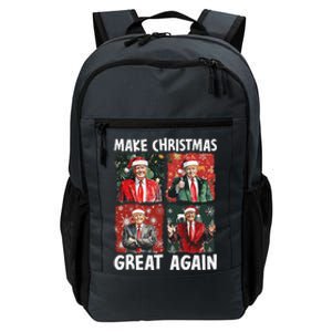 Make Christmas Great Again Funny Santa Trump 2024 Xmas Daily Commute Backpack