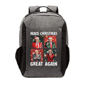 Make Christmas Great Again Funny Santa Trump 2024 Xmas Vector Backpack