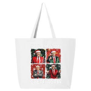 Make Christmas Great Again Funny Santa Trump 2024 Xmas 25L Jumbo Tote