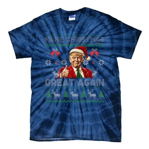 Make Christmas Great Again Ugly Sweaters Santa Trump Xmas Tie-Dye T-Shirt