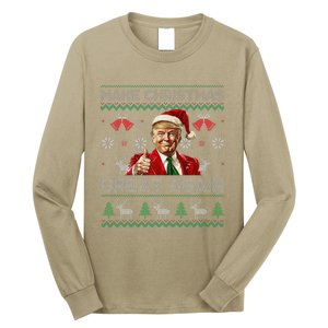 Make Christmas Great Again Ugly Sweaters Santa Trump Xmas Long Sleeve Shirt