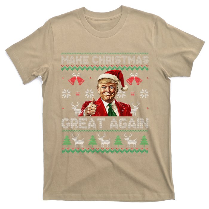 Make Christmas Great Again Ugly Sweaters Santa Trump Xmas T-Shirt