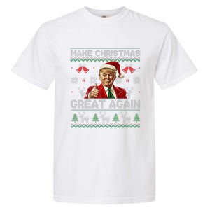 Make Christmas Great Again Ugly Sweaters Santa Trump Xmas Garment-Dyed Heavyweight T-Shirt