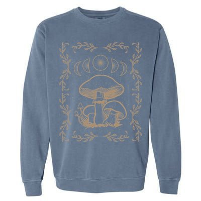 Mushroom Cottagecore Goblincore Aesthetic Fungi Garment-Dyed Sweatshirt