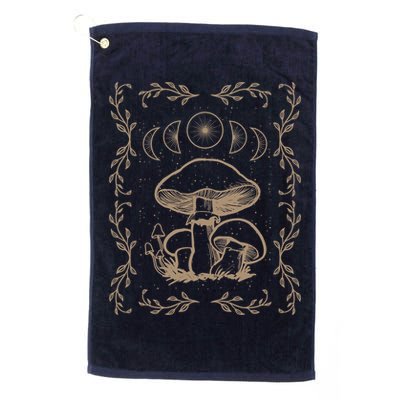 Mushroom Cottagecore Goblincore Aesthetic Fungi Golf Towel