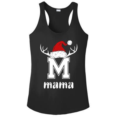 Mama Christmas Gift Mama Xmas Santa Matching Group Gift Ladies PosiCharge Competitor Racerback Tank