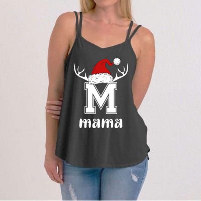 Mama Christmas Gift Mama Xmas Santa Matching Group Gift Women's Strappy Tank