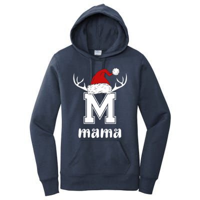 Mama Christmas Gift Mama Xmas Santa Matching Group Gift Women's Pullover Hoodie