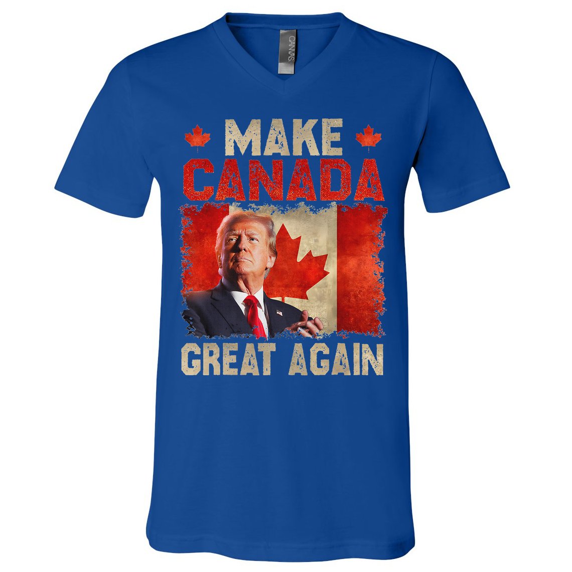 Make Canada Great Again Trump V-Neck T-Shirt