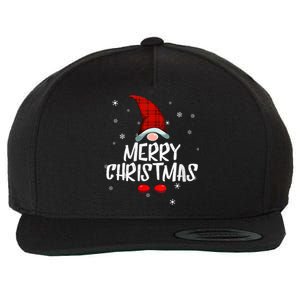 Merry Christmas Gnome Family Christmas Pajama Xmas Gnome Wool Snapback Cap