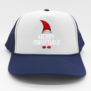 Merry Christmas Gnome Family Christmas Pajama Xmas Gnome Trucker Hat