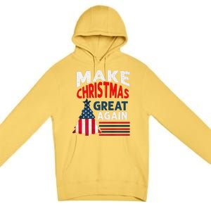 Make Christmas Great Again. Funny Xmas Premium Pullover Hoodie