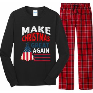 Make Christmas Great Again. Funny Xmas Long Sleeve Pajama Set