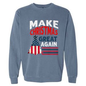 Make Christmas Great Again. Funny Xmas Garment-Dyed Sweatshirt